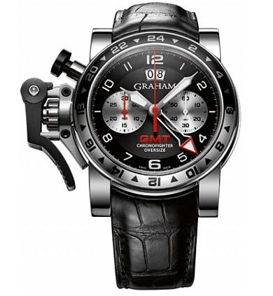 Graham Chronofighter Oversize GMT Black Steel 2OVGS.B39A Replica watch